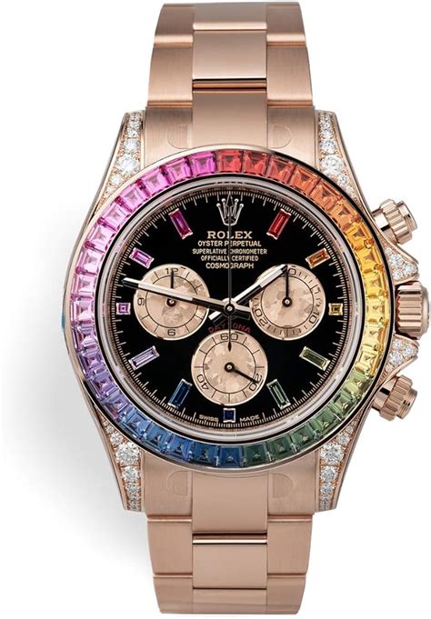 rolex daytona raingold original price|Rolex rainbow review.